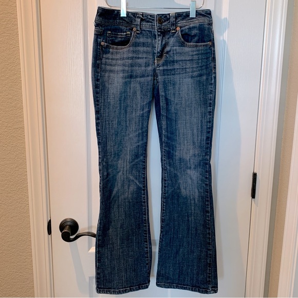 AMERICAN EAGLE | Women’s Bootcut Stretch Denim Blue Jeans | Size 6 - Picture 2 of 13